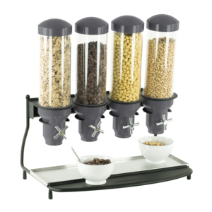Distributeur de muesli à 4 tubes, rangement et conteneur alimentaire - Product Image 1