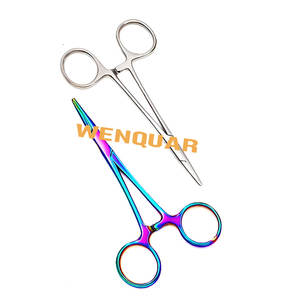 Wenquar 5 pièces Pinces hémostatiques multicolores Or & Noir Titane Acier inoxydable Pinces chirurgicales manuelles - Product Image 5