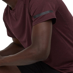 T-shirt en coton uni pour homme, structure de tissage fine, imprimé, lisse, durable, ajusté, toucher doux - Product Image 5