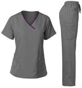Uniforme d'infirmière en tissu tissé pour femmes Top gommages médicaux pour une utilisation à l'hôpital avec service OEM - Product Image 1