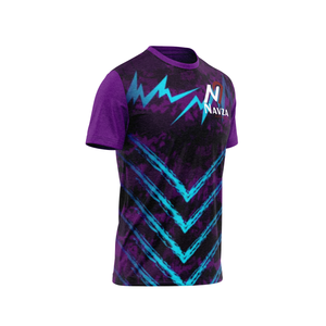 T-shirt pour homme à manches courtes respirant, col rond, imprimé en relief, 100% coton - Product Image 2