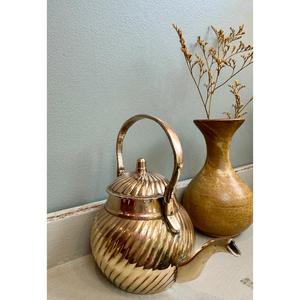 2024 Best Selling Copper Brass <b>Teapot</b> Eco-Friendly New Style Metal <b>Tea</b> Pot Saucer Picnic Home Office Decoration Hot Coffee <b>Tea</b> - Product Image 1