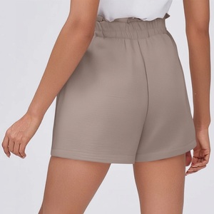 Pantalones cortos para correr transpirables de cintura alta para mujer, de secado rápido y holgados, para verano, Yoga, Fitness, venta al por mayor - Product Image 3