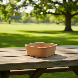 Ciotola Quadrata Monouso in Carta Kraft da 500ml (16oz) con Rivestimento in PE per Pranzi - Product Image 3