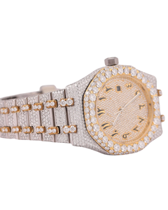 Montre Bling à la mode Lab Diamond VVS Moissanite Fancy Montres faites à la main pour hommes Stock de montres à portée de main en provenance d'Inde - Product Image 4