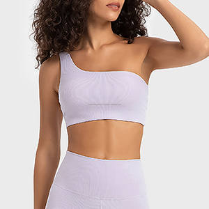 Nouveau haute résistance antichoc Sexy une épaule culture soutien-gorge de sport course entraînement Gym vêtements actifs sport Fitness saut Yoga soutien-gorge - Product Image 6