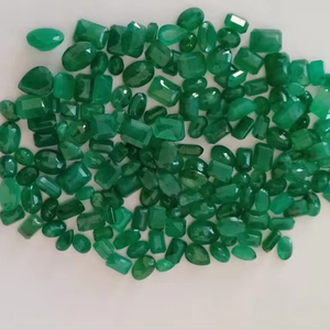 Certificat 7x5mm 3 Cts pierre émeraude synthétique coupe émeraude hydrothermale pierre précieuse émeraude colombienne cultivée en laboratoire - Product Image 1