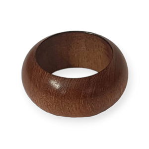 Anillo para Servilletas Decorativo de Madera de Mango Tallado a Mano con Diseño Moderno, Porta Servilletas Redondo con Corteza, Decoración para Mesa de Boda - Product Image 5