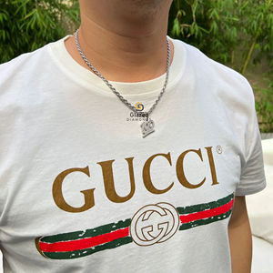 925 Sterling <b>Silver</b> Fully Iced Out Customized Numeric Hip Hop <b>Pendant</b> Round Brilliant Lab Grown VVs Diamonds <b>For</b> <b>Men</b> D Colorless - Product Image 3