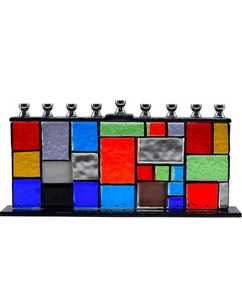 Lámpara de Hanukkah, Menorá de Cristal, Venta Directa de Fábrica, Velas al por Mayor - Product Image 1