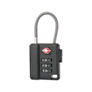Travel TSA Approved Anti-Theft Combination <b>Padlock</b> with Password Unlock Chrome Finish ABS/Zinc Material - Product Image 5