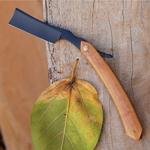 ดามัสกัสเหล็กโกนหนวดแบบเดี่ยวใช้ซ้ำได้ไม้อูฐกระดูกที่จับสำหรับบิกินี่กำจัดขนใต้วงแขนสแตนเลส - Product Image 3