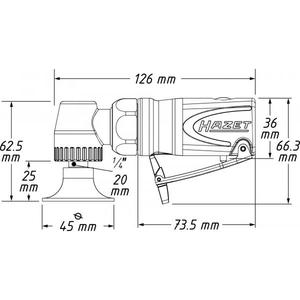 Miniesmeriladora de Disco Angulada Neumática Hazet - Categoría de Producto - Product Image 2