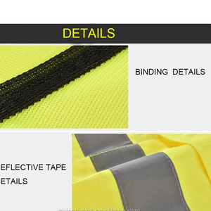 Vente en gros d'usine Gilet de sécurité réfléchissant Logo personnalisé Haute visibilité Maille respirante Vêtements de travail d'usine - Product Image 6