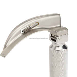 Ensemble laryngoscope à 4 lames à fibre optique McCoy Flexi Tip Instrument chirurgical de diagnostic ORL en acier inoxydable certifié CE OEM - Product Image 6