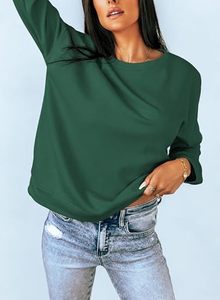 Sudadera de diseño minimalista para mujer, sudadera de tela suave para uso diario, sudadera extragrande recortada para mujer - Product Image 6