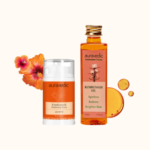 Day/Night Magic Kumkumadi Whitening <b>Face</b> <b>Serum</b> with SPF & Vitamin C 50ml+100ml for All Skin Types - Product Image 1