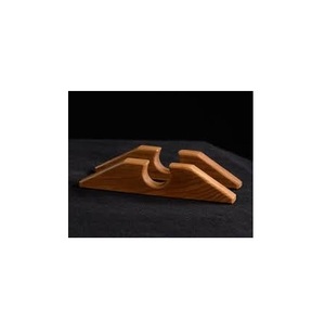 เขียงไม้มีสไตล์สไตล์โบราณที่วางตำราอาหารไม้และคณะกรรมการตัดยืนยืน - Product Image 4