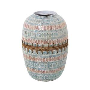 Vases MOP de mélange de rotin de conception de luxe fabriqués à la main pour la décoration intérieure de luxe de haute qualité et bon prix de gros du Vietnam - Product Image 1