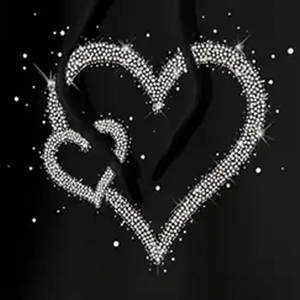 Trendy <b>Rhinestone</b> <b>Hoodies</b> With Glitter Detailing Suitable For Hip Hop Style Casual Fashion And Winter Outfits - Product Image 2