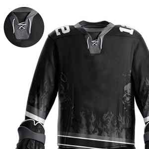 Set Premium Personalizzato di Maglia e Pantaloni da Hockey su Ghiaccio, 100% Poliestere Traspirante e ad Asciugatura Rapida, Abbigliamento Professionale per Allenamento e Partite - Product Image 6