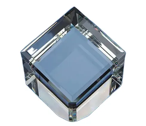 Cube en verre laser 3D personnalisé, bloc de cristal vierge pour la gravure de la base du trophée en cristal et du presse-papier
