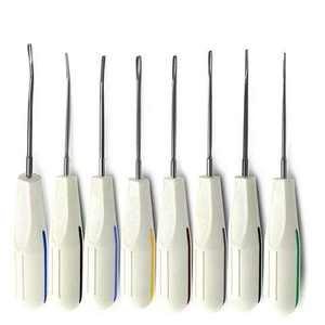 Elevadores Dentales Manuales con Logotipo Personalizado, Instrumentos Dentales de Acero Inoxidable Reutilizables de Alta Calidad, Grado A+, Certificación CE - Product Image 1