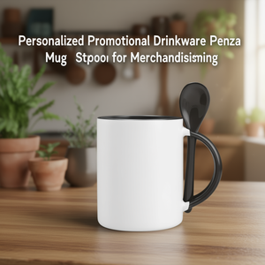 Tazza Promozionale Personalizzata Penza con Cucchiaio per Merchandising - Product Image 3