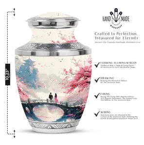 Urnas Funerarias Blancas para Parejas, Recuerdo Decorativo para Funeral - Product Image 2