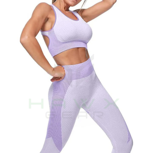 Nouveau type de combinaison de sport de yoga à glissière sans couture pour femmes ensemble de yoga sans couture amincissant et pratique - Product Image 3