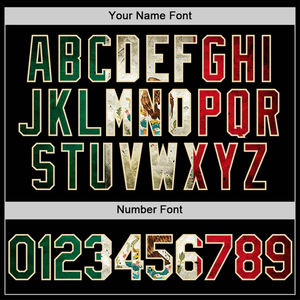 Custom Black Green Varsity <b>Jacket</b> with Name Number Print Streetwear Baseball Style Letterman Coat with Snap Closure <b>for</b> Men - Product Image 4