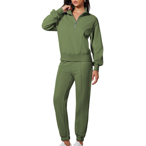 Daily Casual And Sportswear Winter <b>Tracksuits</b> Breathable 2025 Customized logo Printing Fleece Cotton <b>Tracksuit</b> for Women's - Product Image 3