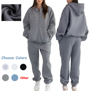 Felpe con cappuccio personalizzate Unisex di alta qualità Anti-strizzacervelli Full Zip con cerniera in pile felpe <span class=keywords><strong>e</strong></span> felpa da donna - Product Image 1