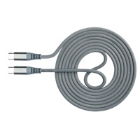 Câble de charge rapide USB 2.0 en gros pour téléphone portable, câble Type-C vers Type-C 5A 100W, câble de charge rapide tressé en coton 1m 2m