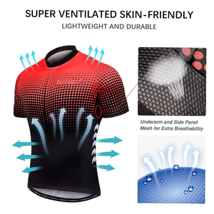 Vêtements de cyclisme personnalisés Ensemble de maillots de cyclisme à impression par sublimation uniformes de cyclisme respirants - Product Image 5