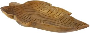 Plateau à feuilles de teck Feuille en bois, assiette à vaisselle, plateau Plateau en bois de teck en forme de feuille de nature vintage ou bol en bois - Product Image 2