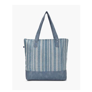 Bolsas de algodón orgánico 100% con raya de línea en blanco y negro, con asa de cuerda, tamaño de logotipo personalizado, recicladas, certificado GOTS, para chicas y mujeres - Product Image 2