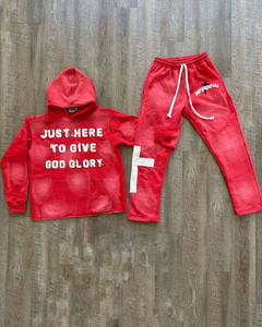 Ensemble élégant de sweat à capuche et de joggeurs inspirés de la sororité grecque verte Streetwear décontracté basé sur la foi avec une conception de texte inspirée par la croix - Product Image 5