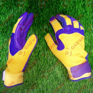 Guantes de Bateo de Béisbol de Cuero Personalizados OEM de Alta Calidad, Ligeros, Transpirables, Duraderos, Equipo Deportivo Profesional para Exteriores - Product Image 4
