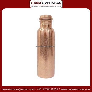 Botella de Cobre Puro de la Mejor Calidad, Diseño Grabado, para Beber Directo, Unisex, Mejora la Salud, Reutilizable, Regalo para Gimnasio y Deportes - Product Image 3