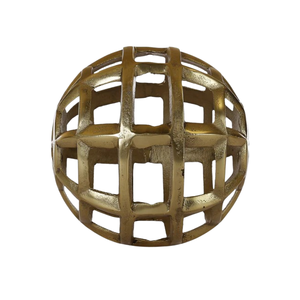 Haute qualité couleur or Antique Art déco artisanat Sculpture sphère sur Offre Spéciale Sculpture abstraite à vendre nouveau bureau d'objet de Table - Product Image 1