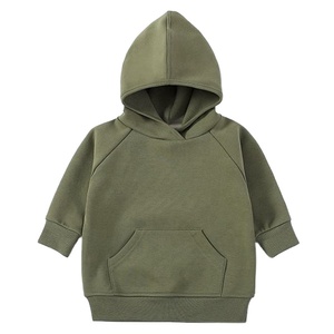 Hot Selling Toddler Kids Pullover Hoodie Plain Fleece Sweatshirt Soft Cotton Blend Hooded <b>Jumper</b> with Pocket Custom at Nurak - Product Image 5