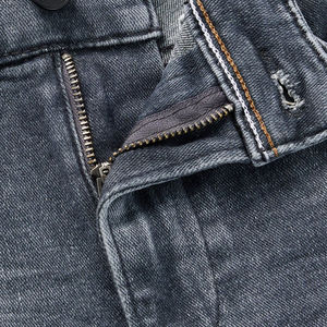 Fabricants en gros, dernier design, logo personnalisé imprimé, jeans en denim de haute qualité, prix bas, coupe slim, pantalon droit pour hommes - Product Image 3