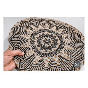 Tissé à la main classique Jute napperons Durable en Fiber naturelle Table à manger maison cuisine Villa café décoration approvisionnement en vrac - Product Image 3
