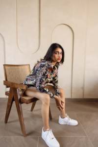 Hermosa Camisa de algodón para mujer, blusa de algodón de Bollywood estampada, camisa de diseñador, Túnica india, camisa con estampado Floral - Product Image 3