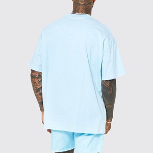 T-shirt personnalisé pour homme, surdimensionné, 100% coton jersey, non tissé, écologique, uni, décontracté, grande taille, coupe régulière, manches courtes - Product Image 2