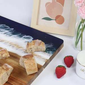 Planche à découper en bois de manguier massif, design précieux, ustensiles de cuisine pour pain au fromage, légumes et planche à découper - Product Image 3
