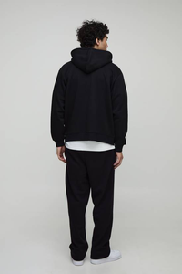 Sweat à capuche surdimensionné en molleton 100% coton épais et lourd, qualité supérieure, coupe-vent et respirant, avec logo personnalisé OEM imprimé. - Product Image 2