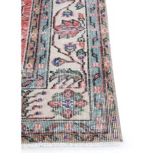 Alfombra Vintage de Lana 9x12, Tejida a Mano, con Patrones Rectangulares Abstractos Florales en Rojo y Naranja, para Entrada del Hogar o Habitación de Adolescentes - Pae-2619 - Product Image 4