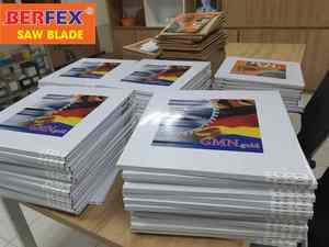 Hoja de sierra circular para carpintería industrial GMN 300x3,2x30x96T Acero soldado de alta velocidad OEM MDF contrachapado de aglomerado - Product Image 6